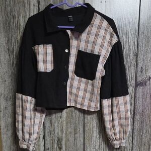 SHEIN Black Cropped Jacket